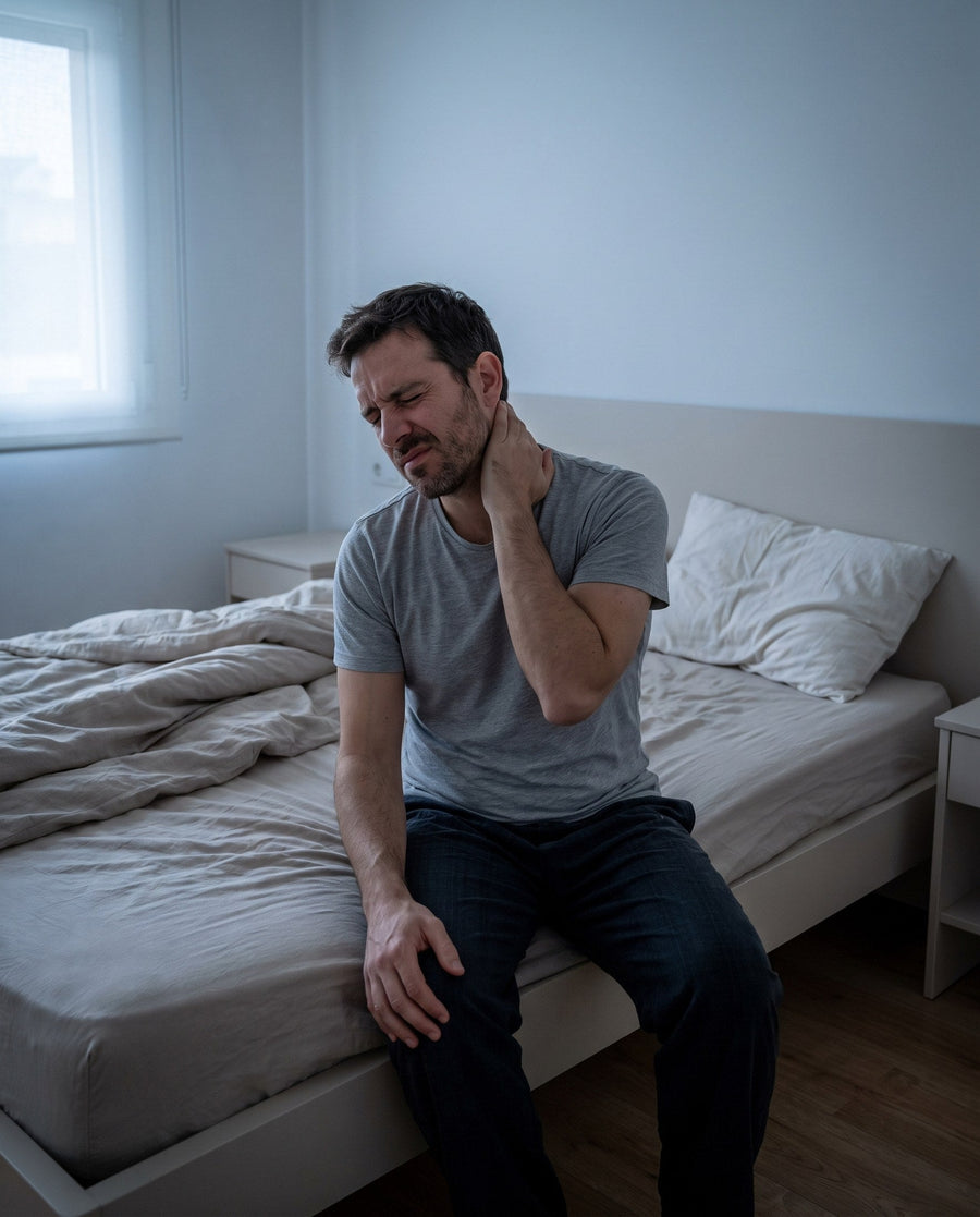 Morgens steifer Nacken: fünf Ursachen, die im Bett liegen